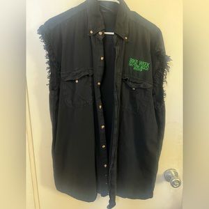 2013 Daytona Bike Week black denim Vest XL